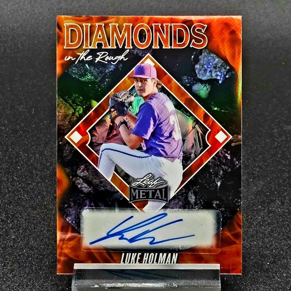 2025 Luke Holman 1/1 Auto Diamonds in the Rough Cincinnati Reds Top Prospect